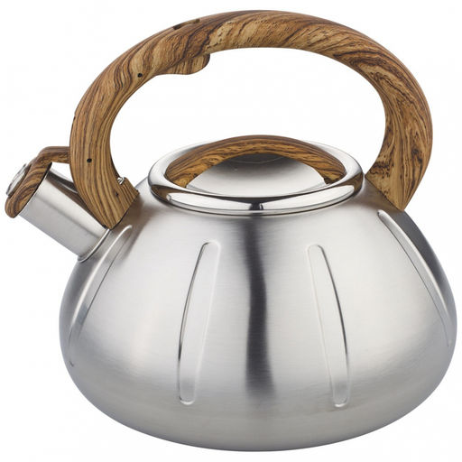 Чайник нерж ZEIDAN 3,0 л, со свист, индукц. дно,курковый механизм, арт. Z-4169