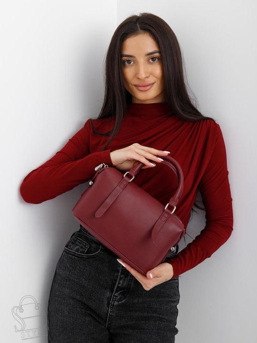 Сумка женская кожаная 79013VG wine red Vitelli Grassi  фото 7
