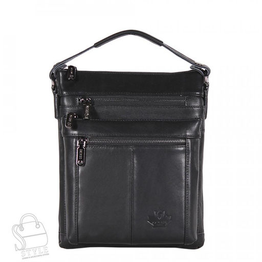 Сумка мужская кожаная 7615Z black Zinimxs