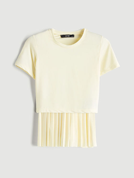 Bisiklet Yaka K?z ?ocuk Ti??rt ve Etek