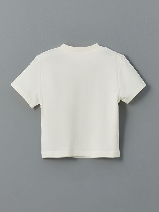 Bisiklet Yaka Bask?l? Erkek Bebek Ti??rt ve Pantolon 2li