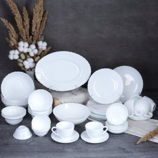 Столовый набор 46 предметов / XN46/758578504045120/ GB220-GD55 (WHITE) /уп 1/ - Галеонтрейд фото 2