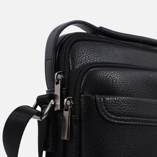 Сумка мужская, цвет черный - Simaland фото 4