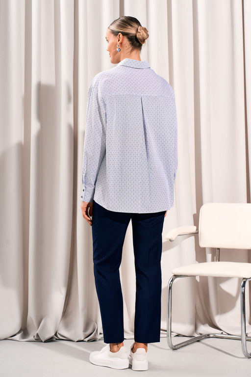 Рубашка LISSANA 5037 белый синий