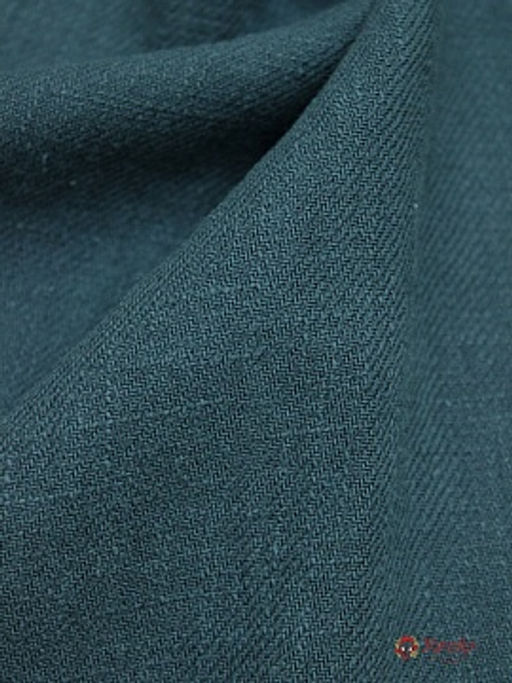 Крапива Рами (Ramie)-диагональ, цв.Темная морская волна, ш.1.35м, крапива-100%, 230гр/м.кв