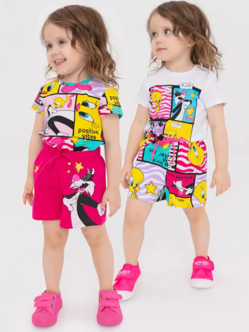 PlayToday / Шорты детские трикотажные для девочек, 2 шт в комплекте