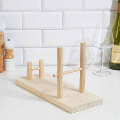 Полка подставка под бутылку, цвет натуральный