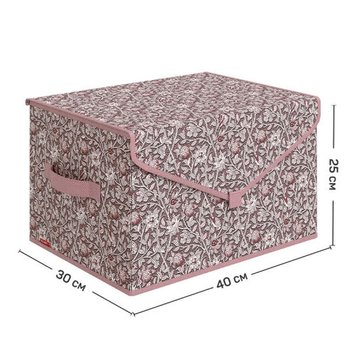 Короб стеллажный с крышкой, большой, 40*30*25 см Valiant  фото 11