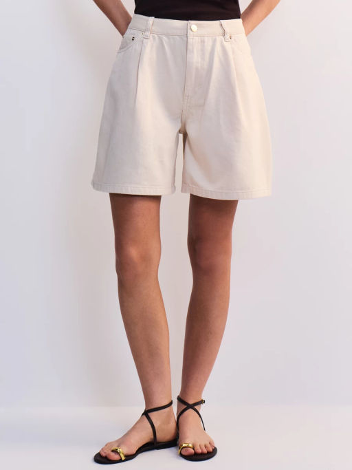 Джинсовые шорты со складками ZR2605092326-2 / Zarina