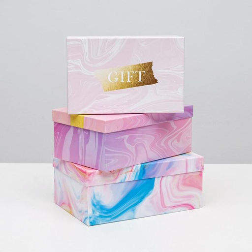 Набор коробок 15 в 1, упаковка подарочная, «Текстурный», 12×6.5×4 см - 46.5×30×17.5 см