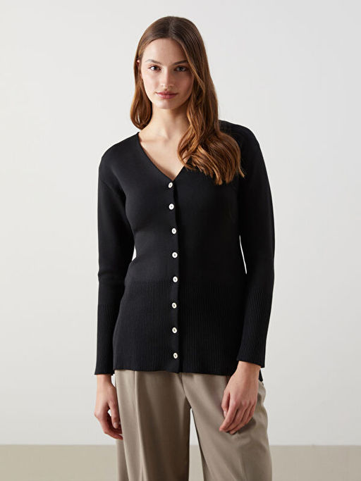 V Yaka Kad?n Triko H?rka