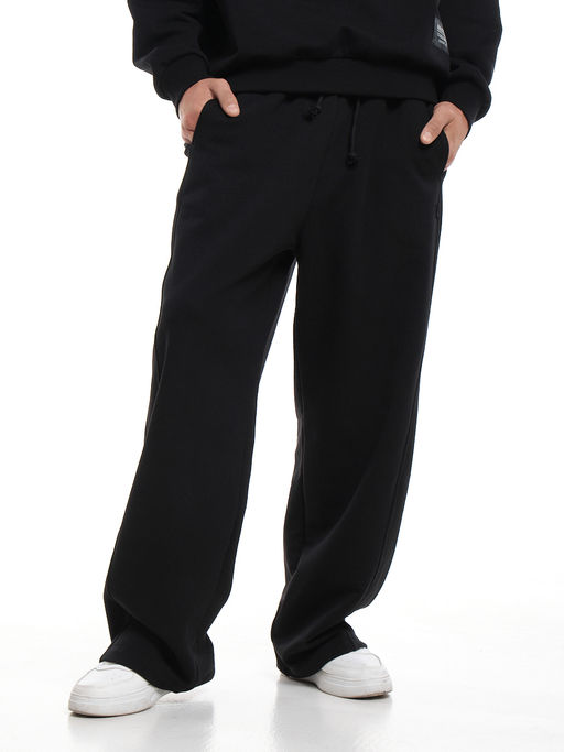 Брюки для мальчика из плотного футера 22-5649 черный - Mini maxi фото 6