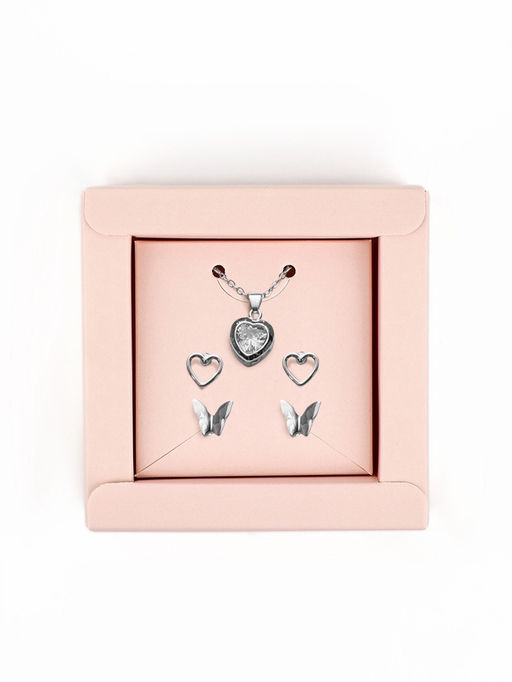 Цена за 5 шт. Коробка под бижутерию «Розово-бежевая», 7.5×7.5×3 см