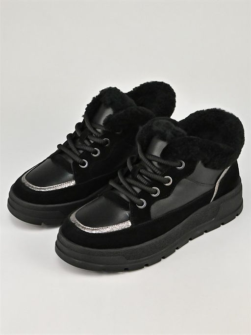 Кеды женские зимние теплые/ Ботинки зимние A120-4M - Piniolo фото 3