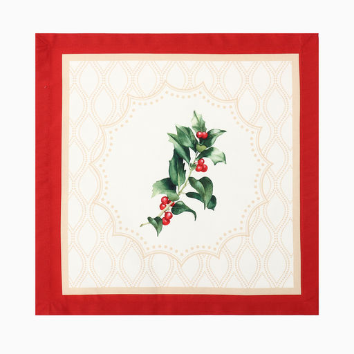 Набор сервировочных салфеток «Этель» Christmas wreath, 40×40 см 4 шт., 100% хлопок, саржа 190 г/м²