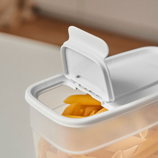 Контейнеров для сыпучих продуктов, набор 5 штук: 1л 2шт, 1,4л 2шт, 1,8л, полипропилен, серый (Россия) - Домашняя мода фото 5