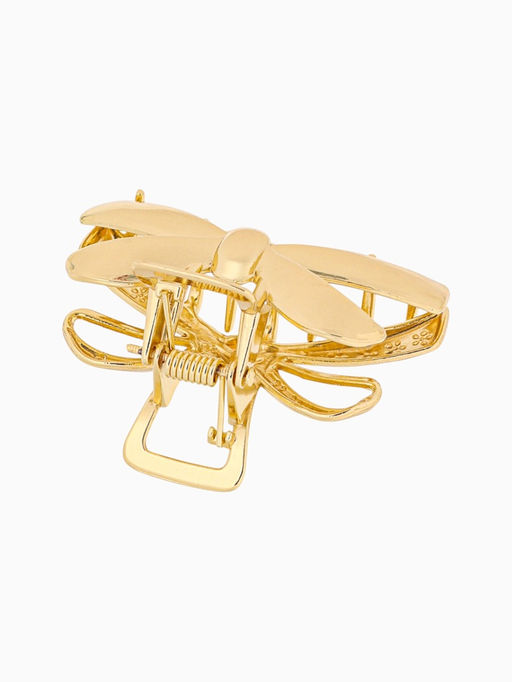 Цена за 2 шт. Крабик для волос «Анисия», бантик, 6 см, золото