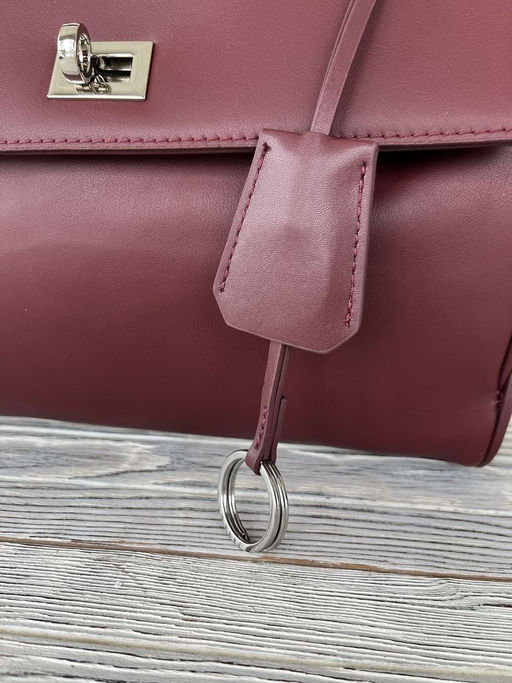 Женская кожаная сумка-портфель 8399-2 Бордо - Sergio valentini фото 6