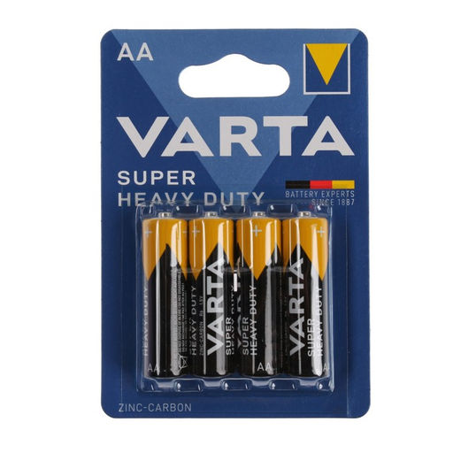 Батарейка солевая Varta SuperLife, AA, R6-4BL, 1.5 В, блистер, 4 шт.
