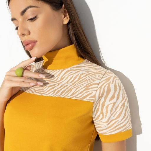 Водолазка комбинированная С тобой вдвоём (fashion) - Charutti фото 3