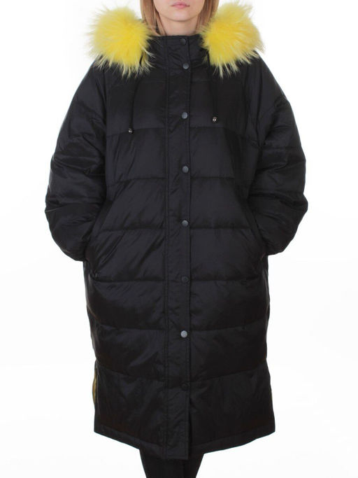 3072 BLACK Пальто зимнее пуховое женское (пух)