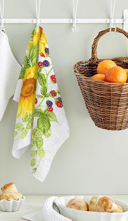 Полотенце 50*60 см вафельное (Подсолнух 3D) - Ивановотекстиль фото 4