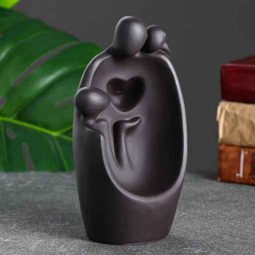 Подставка для благовоний TAKE IT EASY «Семья», набор благовоний конусы, стелющийся дым, 9×7×17 см