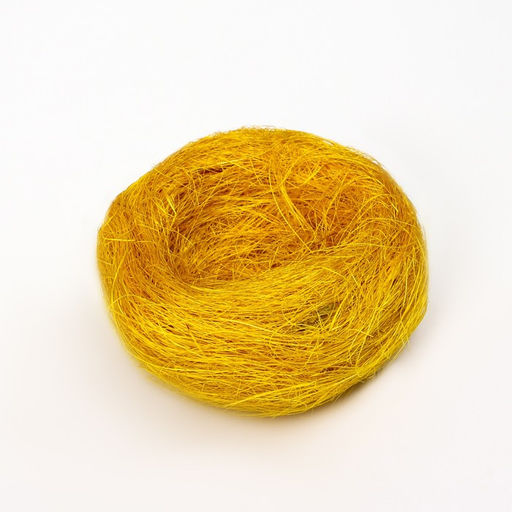 Гнездо, крашеная солома, 10 см, микс цветов - Пижон фото 3