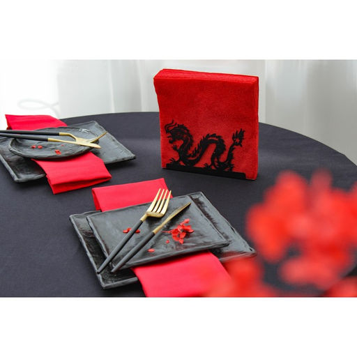 Цена за 2 шт. Салфетница Magistro «Дракон», 14×4×9 см, чёрная
