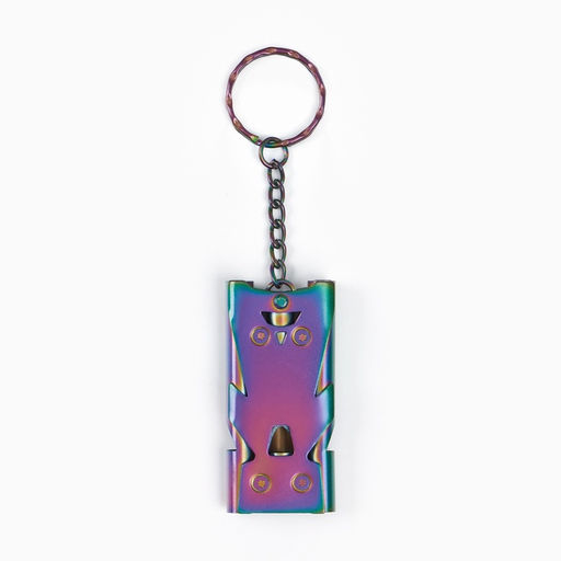 Свисток для выживания высокочастотный, до 150 дБ, металл, брелок для ключей на кольце, 6 см