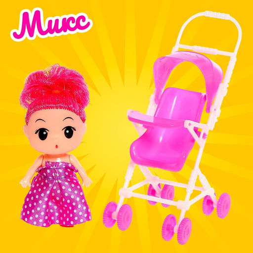 Кукла малышка Алина с коляской, цвета МИКС - Simaland фото 18