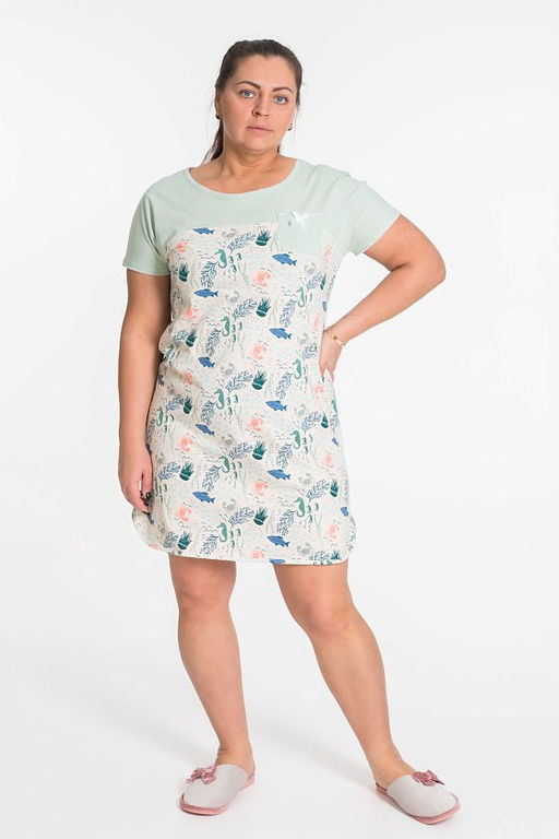 Сорочка М320184е Молочный - Елена фото 2