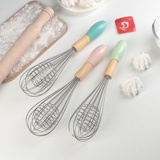 Венчик для взбивания Доляна «Камея», 29.5×6.5 см, МИКС