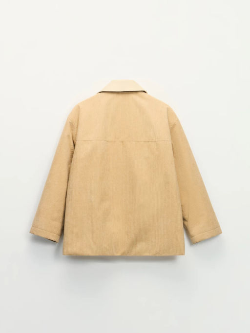 Вельветовое полупальто на застежках-карабинах / Zarina  фото 12