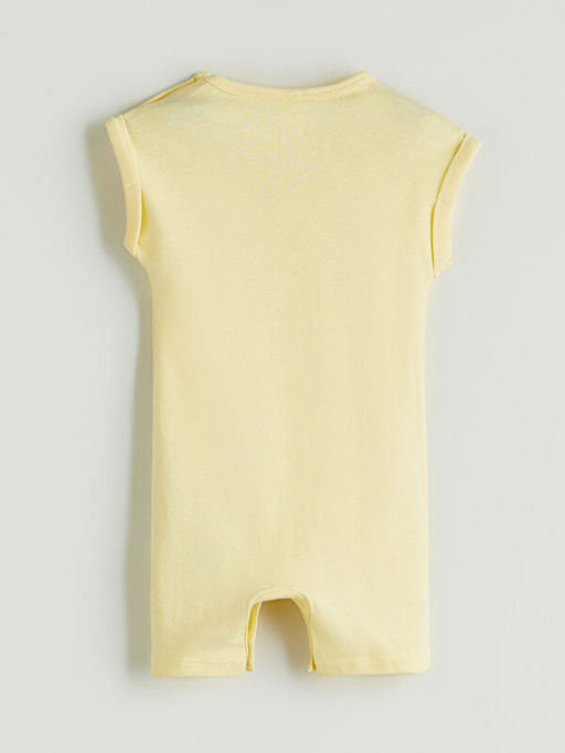 Bask?l? Erkek Bebek Tulumu