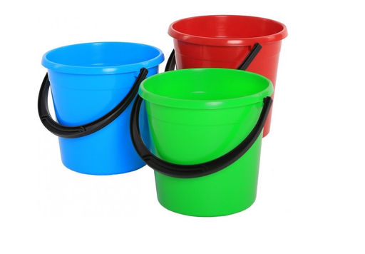 Ведро 10л с мерной шкалой цветное хозяйственное Ханпласт