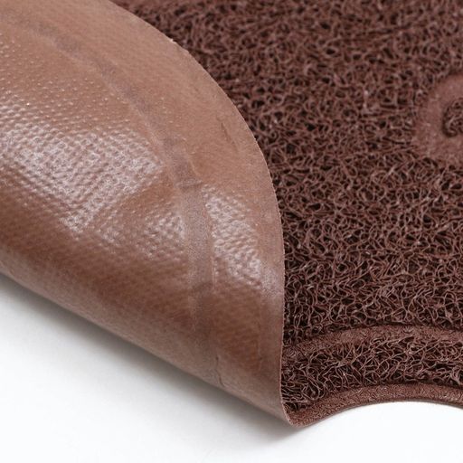 Коврик 2-в-1 под миску/туалет для животных два круга, 47 х 26 см, коричневый - Пижон фото 5