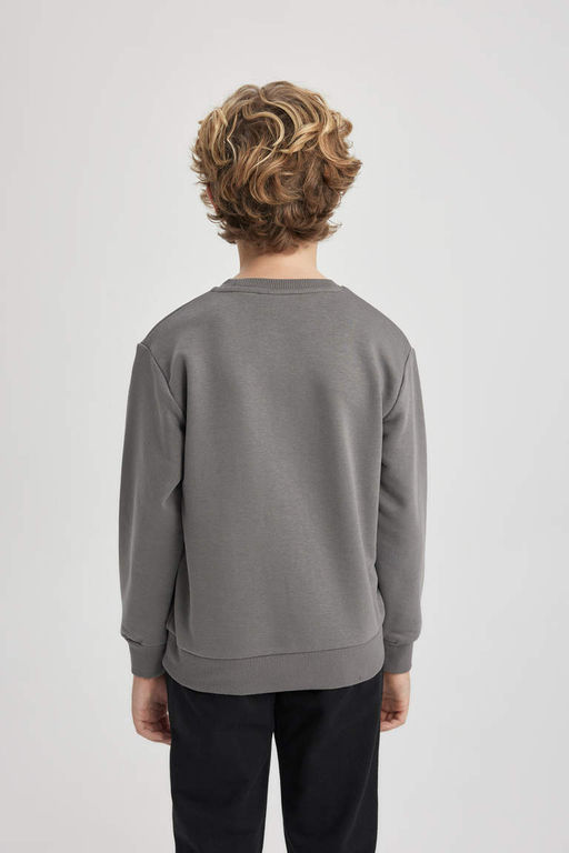 Толстовка с круглым вырезом для мальчиков Marvel Spiderman - Defacto фото 7