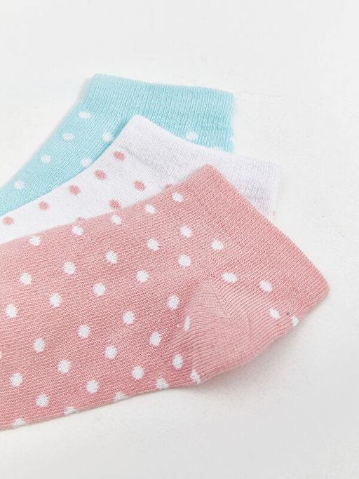 Puantiyeli K?z ?ocuk Patik ?orap 3l? - Waikiki фото 3