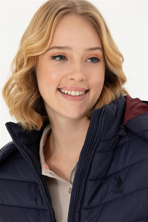 Женское темно-синее пальто Неожиданная скидка в корзине - U.s. polo assn фото 2