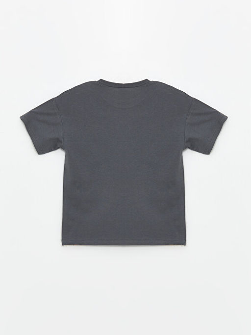 Bisiklet Yaka Tom ve Jerry Bask?l? Erkek Bebek Ti??rt ve ?ort 2li Tak?m - Waikiki фото 3