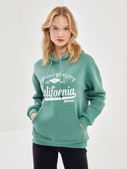 Bask?l? Kad?n Hoodie