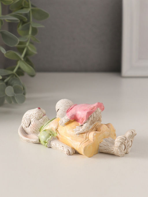 Фигурка полистоун Зайка и цыплёнок: здоровый сон, 11?5?4 см