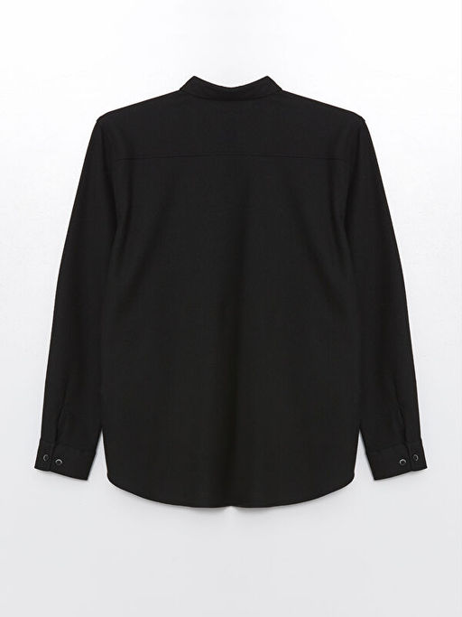 Slim Fit Uzun Kollu Erkek Dokulu G?mlek