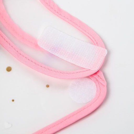 Нагрудник для кормления M&B «Little» непромокаемый на липучке, внутри с конфетти, виды МИКС