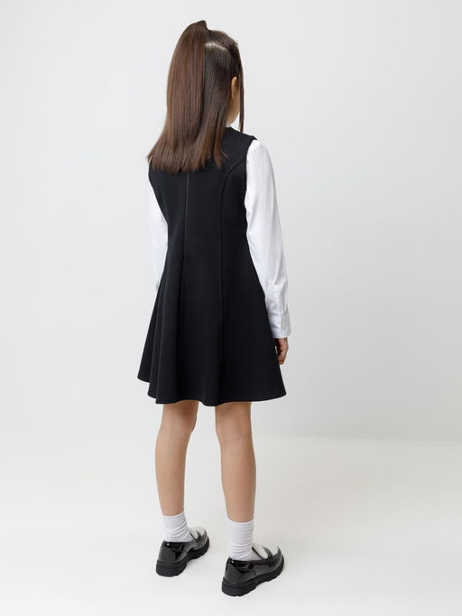 К 5933/черный сарафан для дев