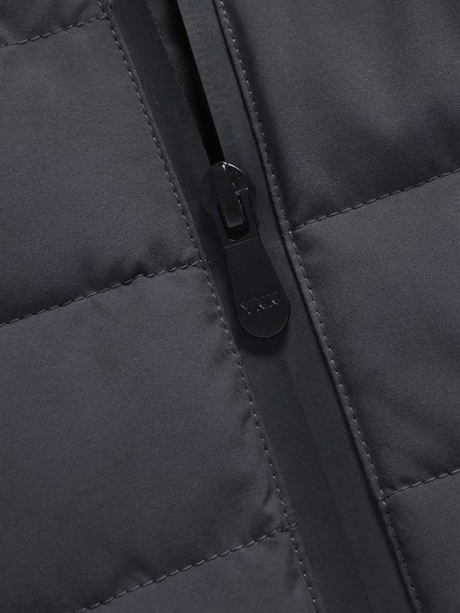 Куртка женская стёганая с капюшоном с графеновой подкладкой черного цвета 9624_1Ch