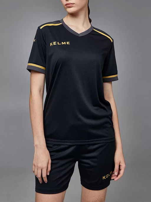 Футбольная форма KELME Short Sleeve Football Uniform Black