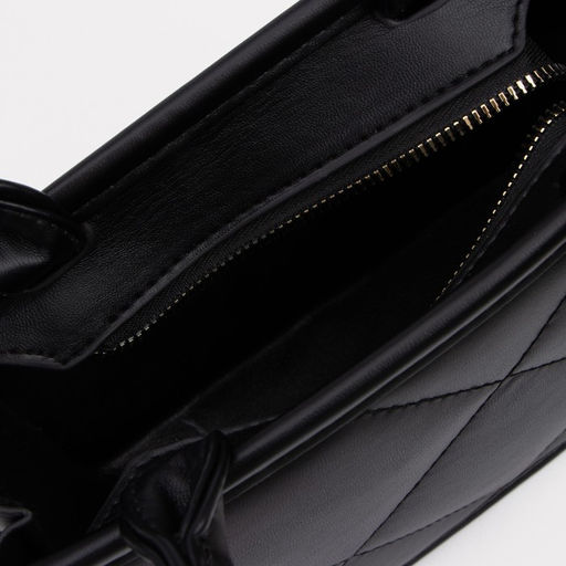 Сумка-тоут на молнии, цвет чёрный - Simaland фото 3