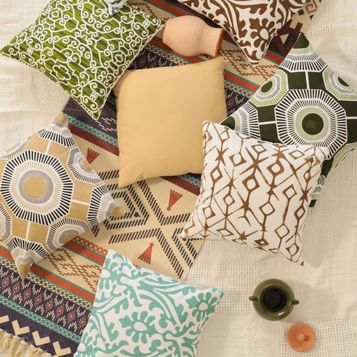 Наволочка декоративная 40х40 см, Monograms mint, 100% хлопок - Этель фото 2